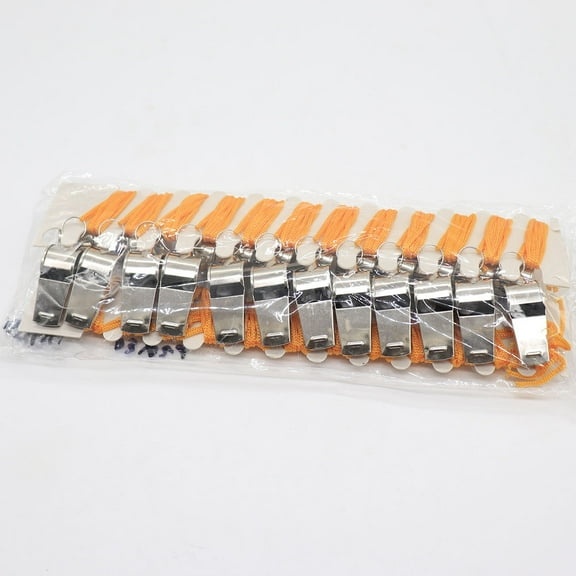 OUNONA  12 Pcs Cheering Metal Referee Whistle Activity Whistles Steel