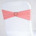 thumbnail image 2 of BalsaCircle 5 Spandex Chair Sashes Wedding Decorations Pink, 2 of 5