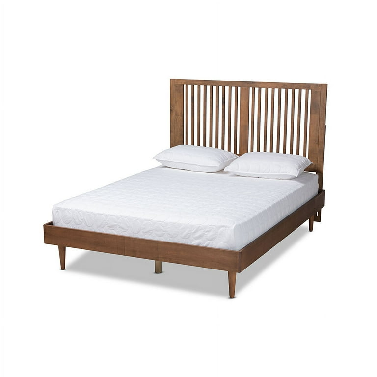Baxton Studio Kioshi Mid-Century Modern Transitional Ash Walnut Finished Wood Twin Size Platform Bed Baxton Studio Kioshi Mid-Century Modern Transitional Ash Walnut Finished Wood Twin Size Platform Bed