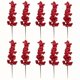 thumbnail image 2 of Ramas Bayas Acebo Tallos Artificiales 10 para Navidad () Rojo, 2 of 9