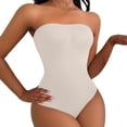 thumbnail image 3 of Bovxnpu Womens Strapless Seamless Bodysuits Shaping Top Bottoms, 3 of 10