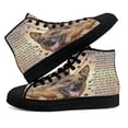 thumbnail image 4 of German Shepherd Waiting At The Door High Top Canvas Shoes Sneakers Black Size 10, 4 of 7