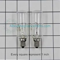 WP8190806 Range Vent Hood Light Bulb 40W (PACK OF 2)