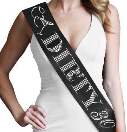 30th Birthday Sash Birthday Sash 30 Birthday Sash Riding Thirty Ridin/' Thirty Glitter Gold Sash Dirty Thirty Ridin Thirty Sash
