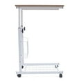 thumbnail image 4 of Hospital Home Bed Side Table Overbed Rolling Tray Adjustable Bedside Working Desk Side Table, 4 of 11