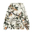thumbnail image 4 of Xyxonk Girls Hoodies Graphic Camo Leaf Print Boys and Girls Hoodie Casual 10-12 Years Hooded Sweatshirts with Pocket Long Sleeve Pullover Soft Clothing White 160, 4 of 5