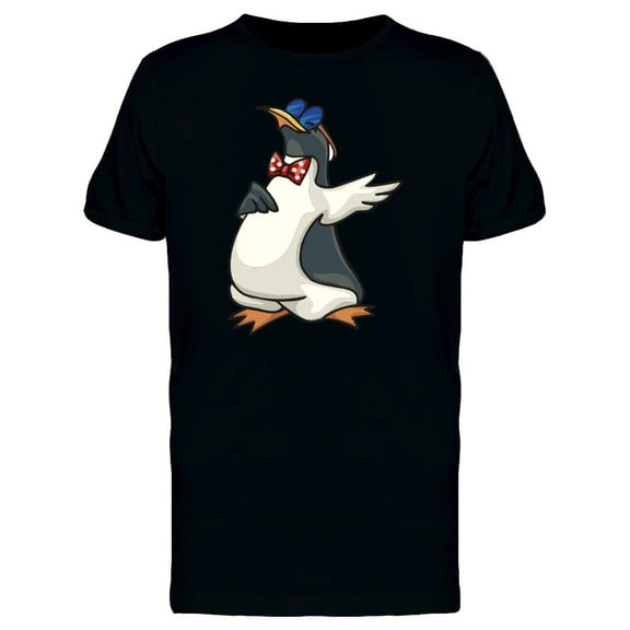 Adorable Classy Penguin Cartoon Tee Men's -Image by Shutterstock