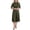 Green, variant on Women's Crew Neck Professional Dress, Solid Color Elegant Office Wear Dress, Work Appropriate Business Casual Dress for Women, Formal and Career Attire White XXXXL