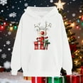 thumbnail image 5 of LEBONYARD Women's Trendy Drawstring Hooded Chic Christmas Printed Long Sleeve Pocekt Sweatshirts Casual Loose Warm Fit Ladies Christmas Sweatshirts, 5 of 6