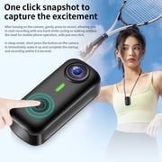 Mini Body Camera, Wearable Action Body Cam with Audio & Video- Thumb Hands Free Waterproof Recording Wearable Cameras - for Work Travel Pet Walk Swim(Black)