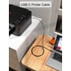thumbnail image 2 of Cable de impresora CableCreation USB B a USB C de 2 m, negro, paquete de 2, 2 of 8