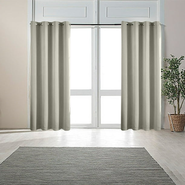 Decoración del hogar, decoración de habitaciones, decoración de paredes, cortinas, par de paneles de cortina de 63 pulgadas de ancho x 52 pulgadas de largo, superposición de cortina, cortinas elegante