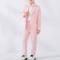 thumbnail image 5 of Coerni Boys Plaid Formal Blazer Lightweight Button-Down Suit Jacket with Flap Pockets Toddler & Teen School Sport Coats Wedding & Graduation, 5 of 5