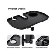 thumbnail image 5 of Microphone Stand Tray, Universal Microphone Stand Clamping Tray For Karaoke, Recording, Live Broadcast, 5 of 5