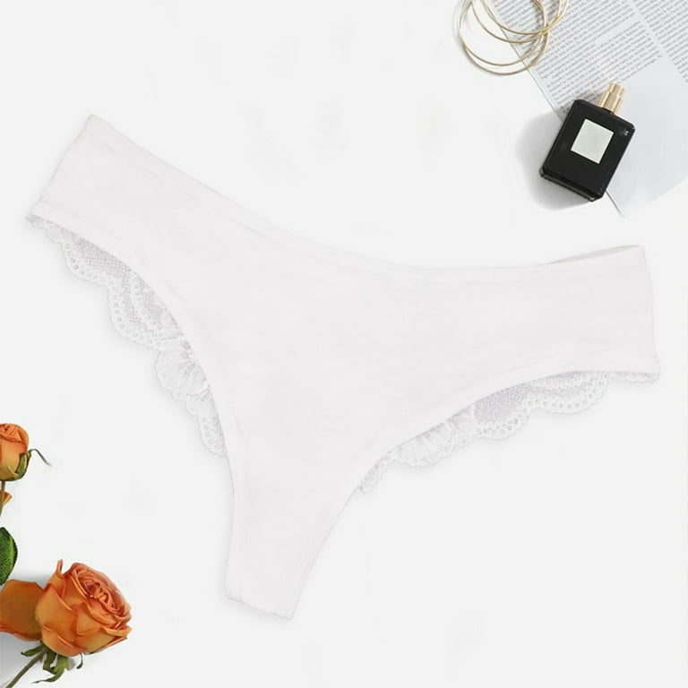 Lopecy-Sta Women Sexy Lace Underwear Lingerie Thongs Panties Ladies Hollow  Out Underwear Underpants Savings Clearance Womens Underwear Birthday  Present White 