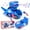 Blue, variant on DISEN Dinosaur Toys for 2 3 4 5 Year Old Boys, Gift Ideas for 2 3 4 5 Year Old Kids Toddler Gifts for Kids 3 4 5 6 7 8 Years Deformation Cars Dino Vehicle Toys for Autistic Children Robot Car