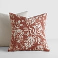 thumbnail image 2 of Noble Linens 2-Pack Cotton Slub Decor Throw Pillows - Distressed Floral Rose, 2 of 4