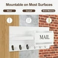 thumbnail image 2 of InsCrazy Floating Shelves Storage Home Entryway Big Coat Rack Wooden Wall Mounted for Office, Living Room, Kitchen, Bathroom, Dorm, 2 of 6