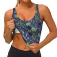 thumbnail image 3 of Picia Magic Toads in Hats Sports Bra for Women,Padded Strappy Sports Bras Medium Support Yoga Bra with Removable Cups,Running Yoga Bra-Medium, 3 of 9