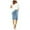 ZB Blue, variant on Athletic Shorts Button Linen Shorts Womens Pocket Print Soild Casual Loose Wide-Leg Pants Women's Gym Shorts White M