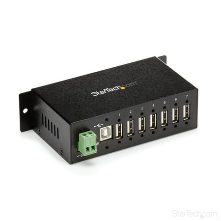 UPC: 0065030837910 | StarTech.com 7-Port USB 2.0 Hub – Metal Industrial USB-A Hub with ESD Protection & 350W Surge Protection – Din Rail  Wall or Desk Mountable – TAA Compliant USB Expander Hub