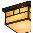 thumbnail image 3 of Meyda Tiffany 52681 Hyde Park Double Bar Mission 2 Light 17" Wide Flush Mount Square, 3 of 7