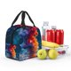 thumbnail image 5 of Fotbe Modern Art Red And Blue Colors Bolsa Térmica con Estampado y Forro de Aluminio Grueso Bolsa de Almuerzo con Bolsillo Frontal para Hombres y Mujeres, Ideal para Trabajo, Escuela, 5 of 8