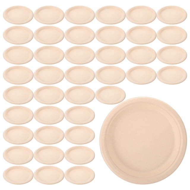unbranded 50Ud Platos De Papel Para Fiesta Fiesta Pastel Amarillo Claro Para Postres Y Comida