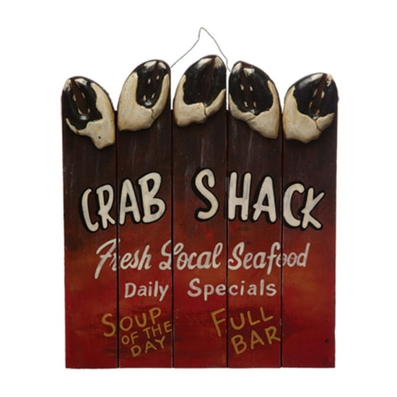 Hand Painted Ocean City Crab Shack Wall Art Sign