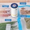 thumbnail image 3 of Xugoox Food Vacuum Sealer, Handheld, + 5 Reusable Vacuum Bags (26x28cm), White, 3 of 9