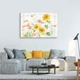 thumbnail image 2 of Flower Canvas Wall Art Farmhouse Flower Reeds Canvas Pictures Rustic Yellow Pink Blue Floral Blossom Canvas Painting Vintage Botanical Artwork for Living Room Bedroom Home Office Wall Decor 16" X 12", 2 of 6