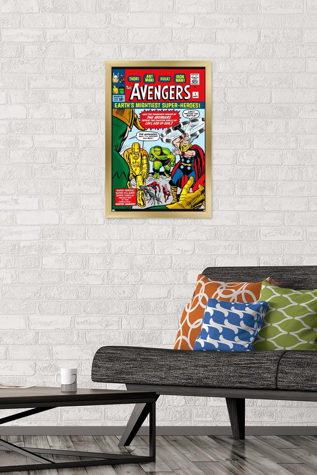 Marvel Comics - Avengers #1 Wall Poster, 14.725" x 22.375" Framed