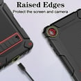 thumbnail image 4 of BMOUO Case for Samsung Galaxy Tab A11+ Plus 11" 2026 / Tab A9+ Plus 11 Inch 2023, Heavy Duty Shockproof Protective Case Cover with Kickstand , Red and Black, 4 of 7