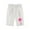White, variant on Girls Shorts Cotton Children Kids Casual Floral Printed Elastic Waist Casual Pants Breeches With Pocket 3-13 Years