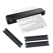 HPRT MT800 A4 Portable Thermal Transfer Printer Wireless&USB Connect with Mobile Computer for Office School Car Travel Printer with 1pc Ribbon Roll Compatible with Windows System Inkless Pri