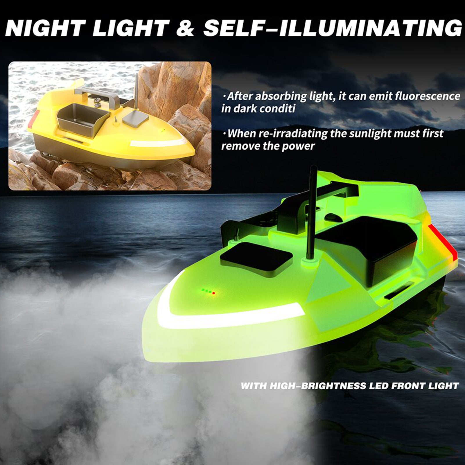 Remote  boat,Boat Dual Motor Bait Boat Remote Boat Support Cruise/return/route With 500m Remote Dual Motor Fish Boat Cruise/return/route 500m Remote Cruise/return/route Turn Yabuy
