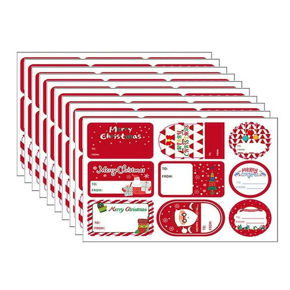 Christmas-Gift Labels Gift Stickers, Christmas-Gift Name Tags for Christmas-Gift Decorations, 10 Sheets Total