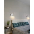 thumbnail image 6 of CST-106LEDW-SC Dainolite Constance - 6W 1 LED Wall Sconce In Modern Style-7.75 Inches Tall and 2.5 Inches Wide-Satin Chrome Finish, 6 of 10