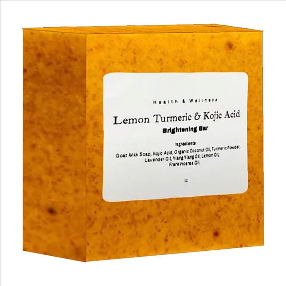 LEHOZIHEQ Pieces Turmeric Kojic Soap, Acne Treatment & Brighten Skin with Kojic Acid, 3x More Moisturizing for Face & Body,Natural ingredien Glowing Soap for Oily & Dry Care