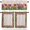 Multi Color, variant on 3 Pieces Kitchen Curtains Valances Set Spring Floral Watercolor Short Curtain Rod Pocket Window Curtain Mothers Day Tulip Window Treatment Tiers Valances (Single Panel 54"x18",2 Tiers 27.5"x36")