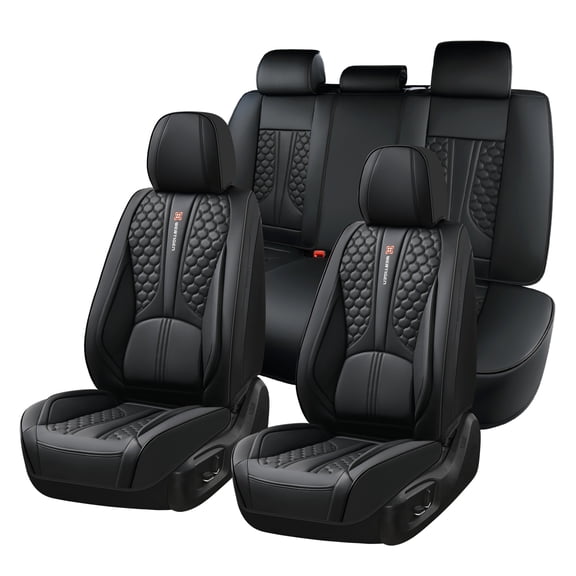 Fit for Toyota 4runner 2002, PU Leather 5 Piece Full Set Anti-Slip Beautify Interior, Black Car Seat Covers, Upgrade the Car's Interior