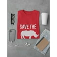 thumbnail image 3 of Save The Chubby Unicorns Rhino Men Red T-Shirt, Male Large, 3 of 4