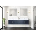 thumbnail image 4 of 80 In. W Navy Blue Double Vanity With Marble Surface, Mirrors & Compartment - Construction Countertop, Drawers Spacious, 4 of 4