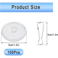 thumbnail image 2 of 100 Pcs Transparent Ceiling Hooks, Disc Hooks for Hanging, Non Punch Adhesive Hooks, Decorative Crochet Plafond for Festival Party Wedding, 2 of 7