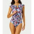 thumbnail image 3 of Meadow Bouquet Rash Guard One-Piece Swimsuit, 3 of 4