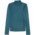 thumbnail image 1 of GUESS Blouse en Maille Transparente pour Femmes, Bleu, Très Grand, 1 of 1
