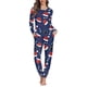 thumbnail image 2 of Conjunto de pijama de manga larga para mujer, ropa de dormir informal, jersey que combina con todo, ropa de estar por casa, regalos de Navidad, envío directo, 2 piezas, 2 of 4