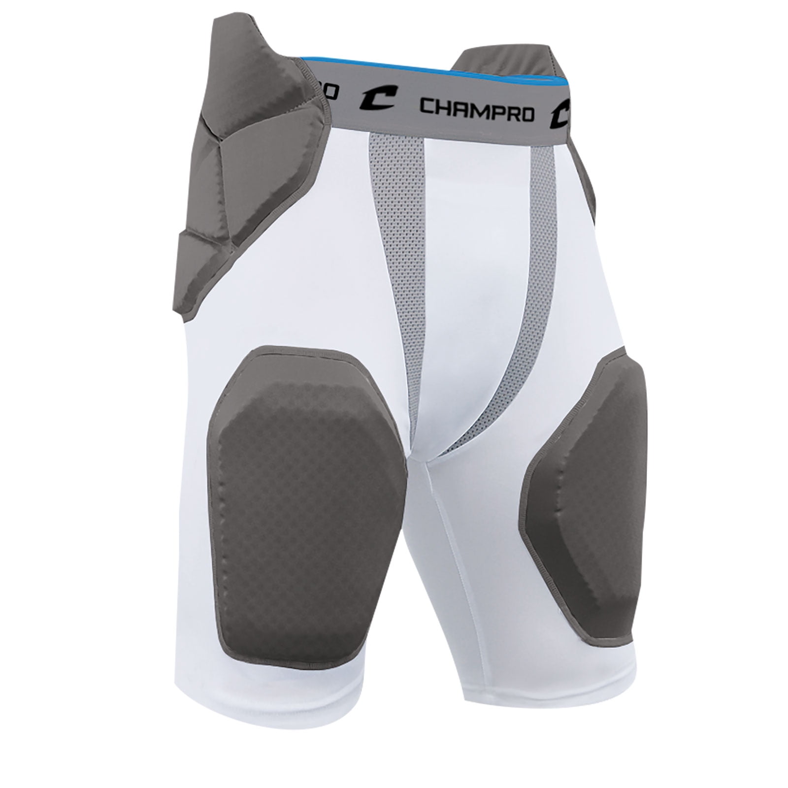 Champro Sports Tri-Flex 5-Pad Integrated Football Girdle, Compression Fit