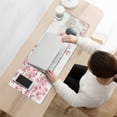 thumbnail image 3 of Large Gaming Mouse Pad with Watercolor Cherry Blossom Art - Extended 31.5x11.8in Desk Mat for Mouse and Keyboard, Stitched Edge for Durability, Non-Slip Base for Control., 3 of 7