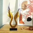 thumbnail image 6 of TISHITA Resin Abstract Wing Statue Figurine Table Decoration Decorative Hand Crafted Feng Shui Ornament for Home Office Lightweight B, 6 of 8
